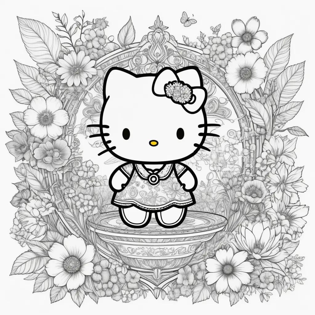 Hello Kitty Coloring Pages to Print