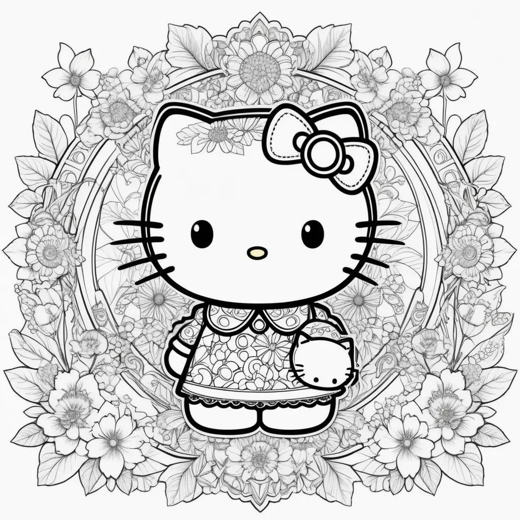 Hello Kitty Coloring Pages to Print