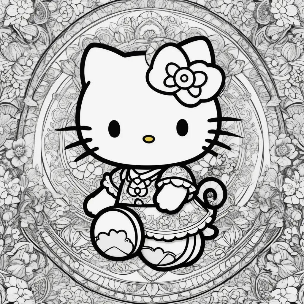 Раскраски Hello Kitty для печати Изображения PNG | FindPng - Создатель PNG