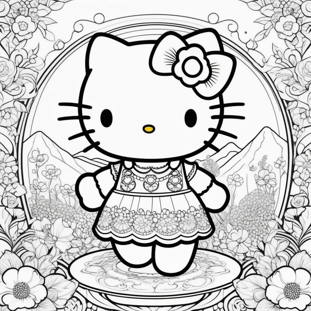 Hello Kitty Coloring Pages