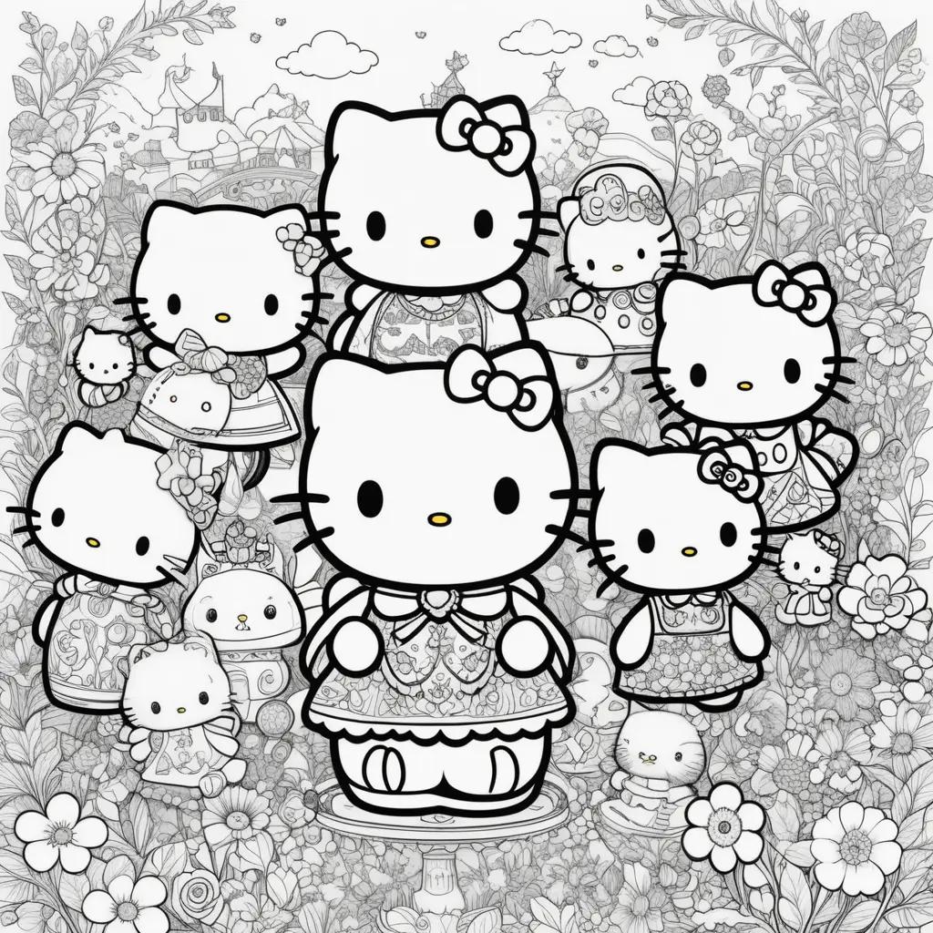 Hello Kitty and Friends Coloring Pages: A Fun and Creative Way to Express Yourself!