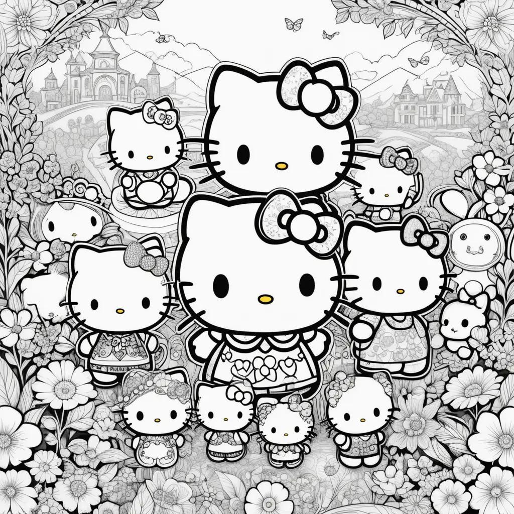 Hello Kitty and Friends Coloring Pages: An Artistic Experience