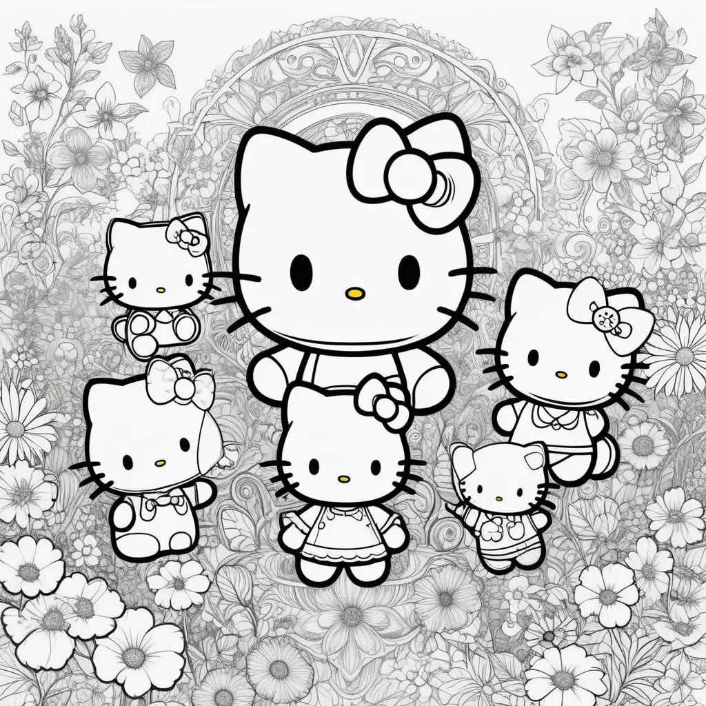 Hello Kitty and Friends Coloring Pages for Kids