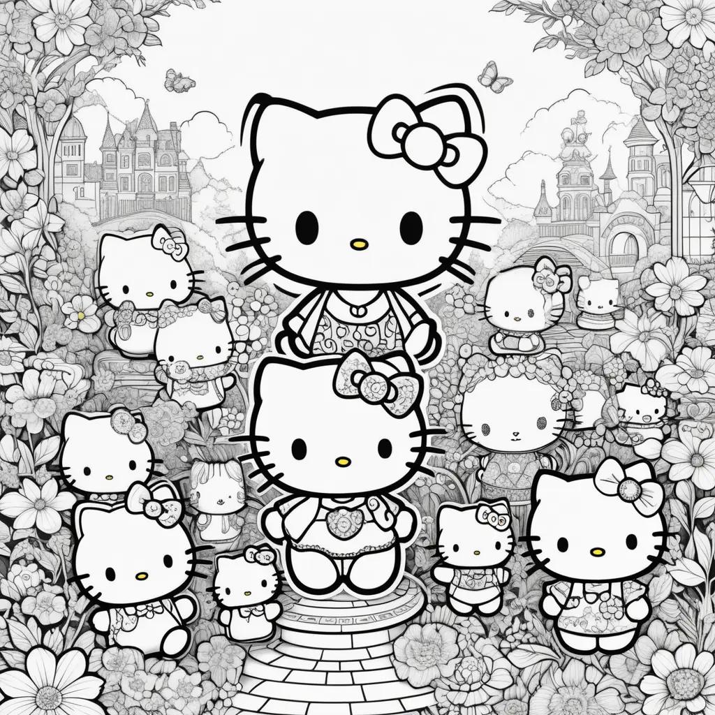 Hello Kitty and Friends Coloring Pages for Kids