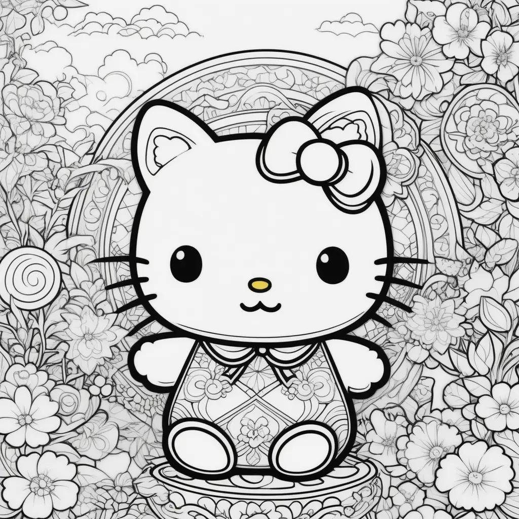 Hello Kitty coloring pages for kids