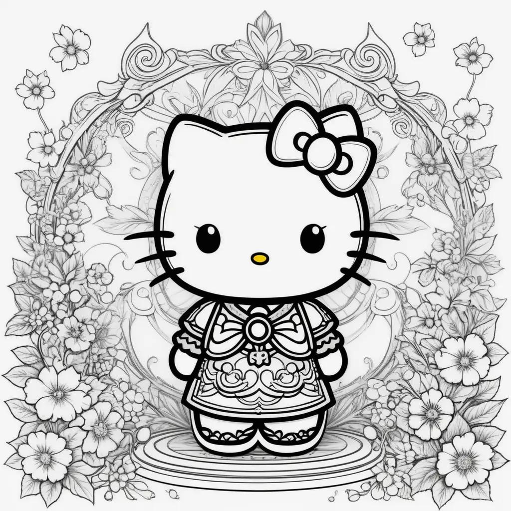 Hello Kitty coloring pages for kids