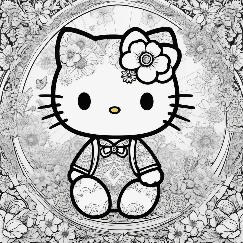 Hello Kitty coloring pages free coloring pages