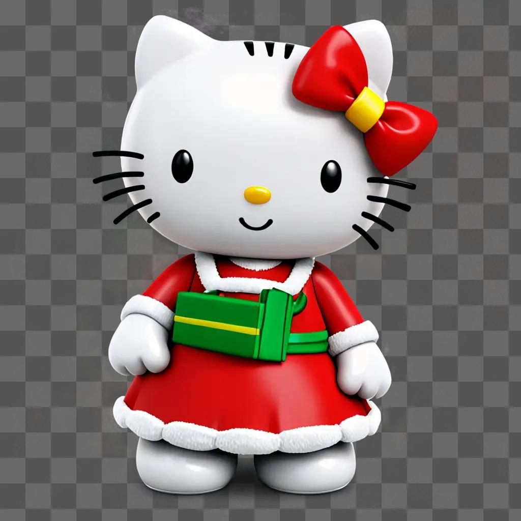 Hello Kitty dressed as Santa Claus for Christmas