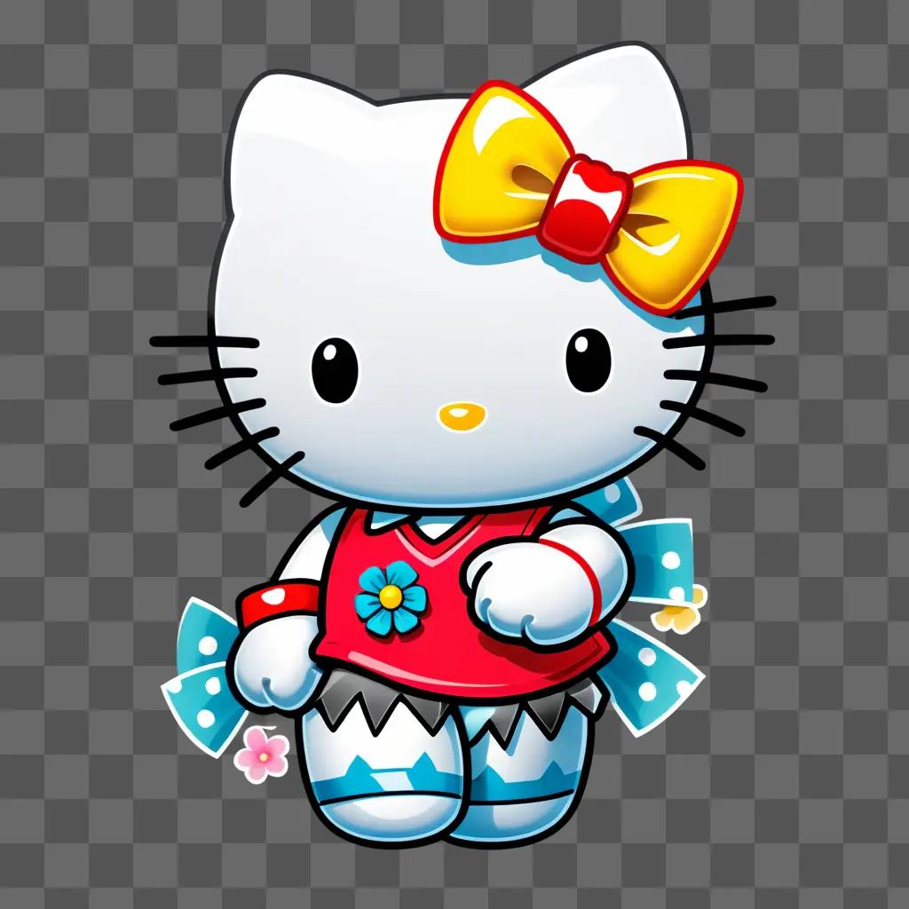 Hello Kitty dressed up in cute costume