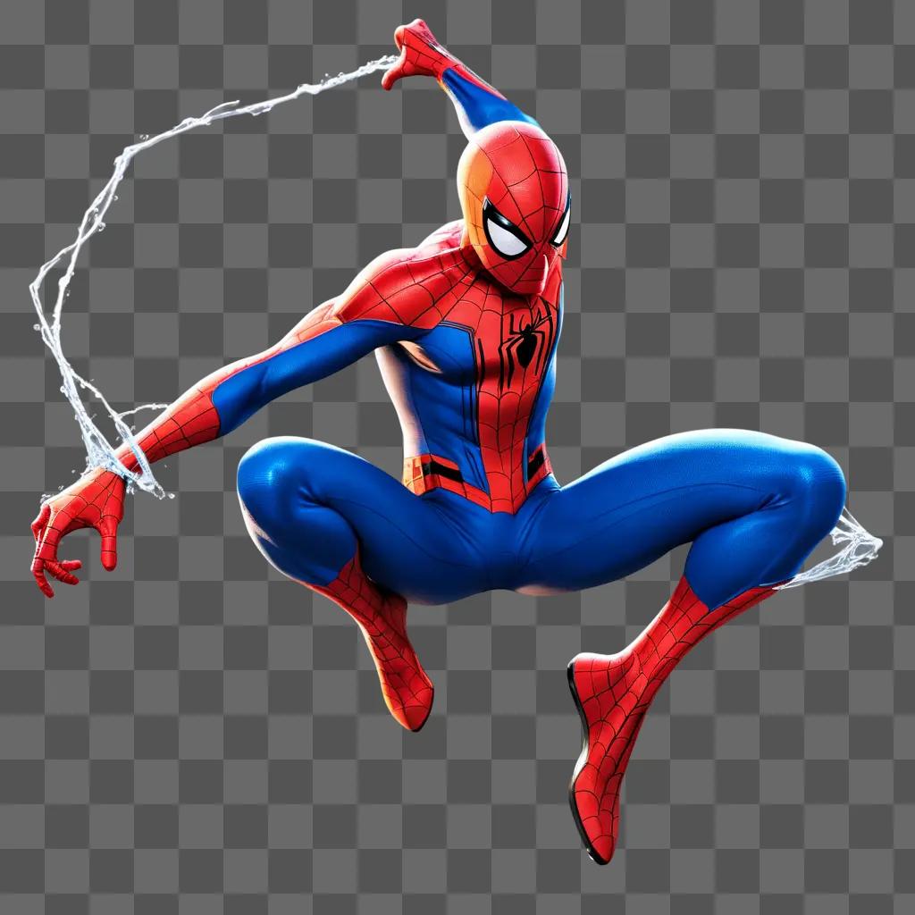 High resolution image of Spiderman in action