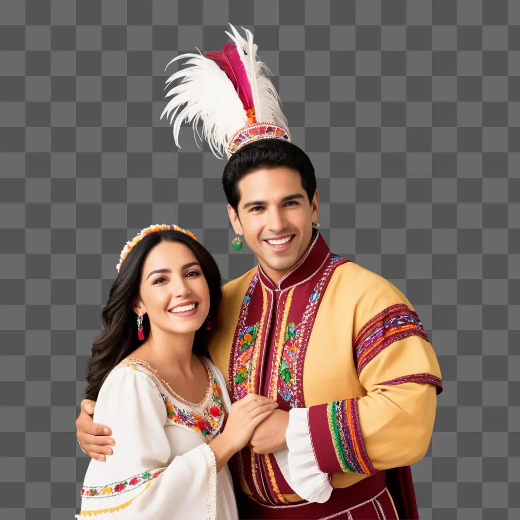 Hispanic couple posing for a photo