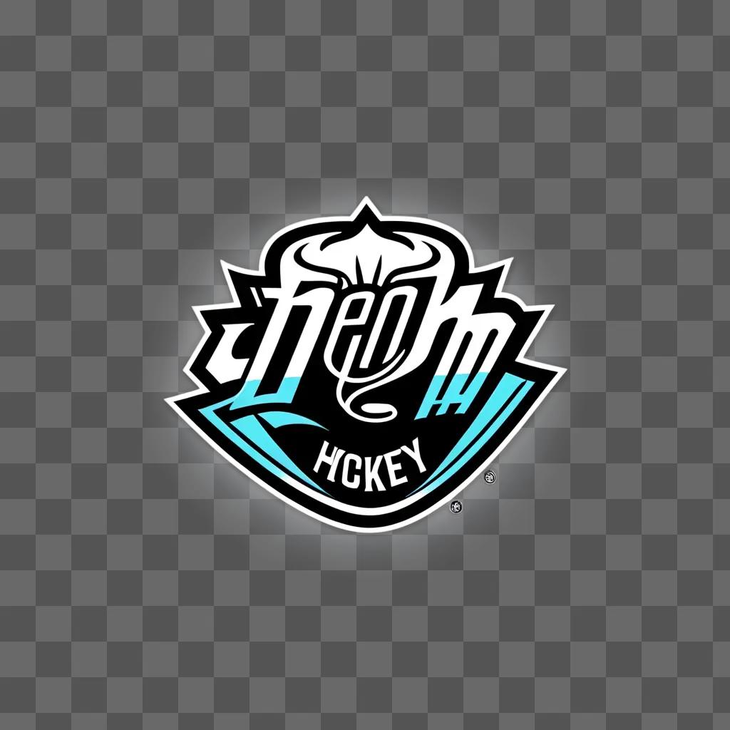 Hockey logo on a grey background