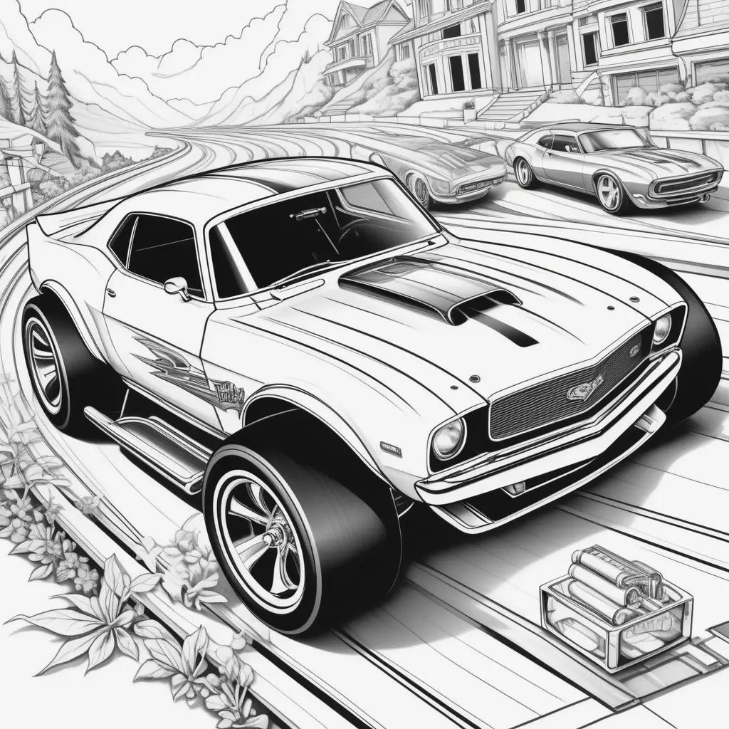 Hot Wheels Coloring Page