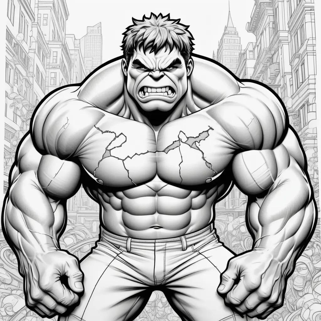 Hulk coloring pages for kids to color in