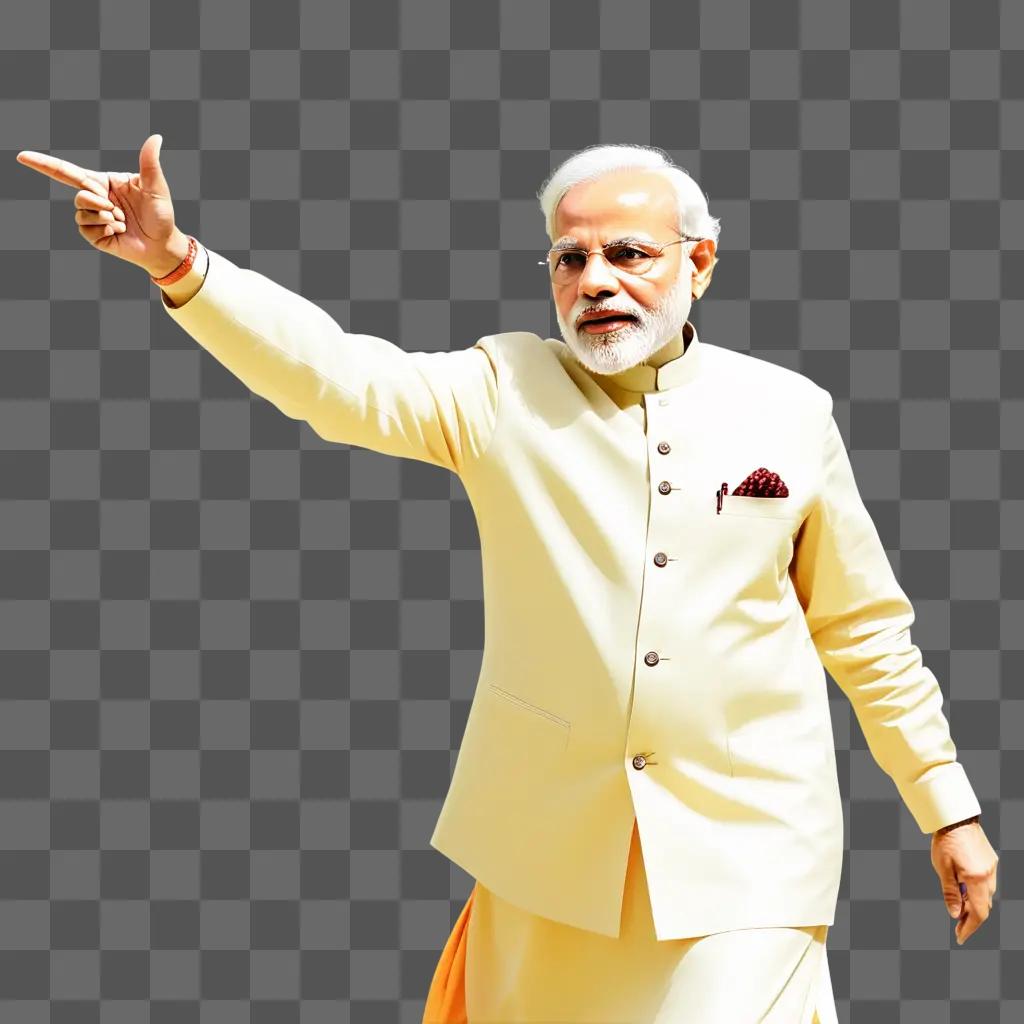 Indian Prime Minister Narendra Modi posing for photo