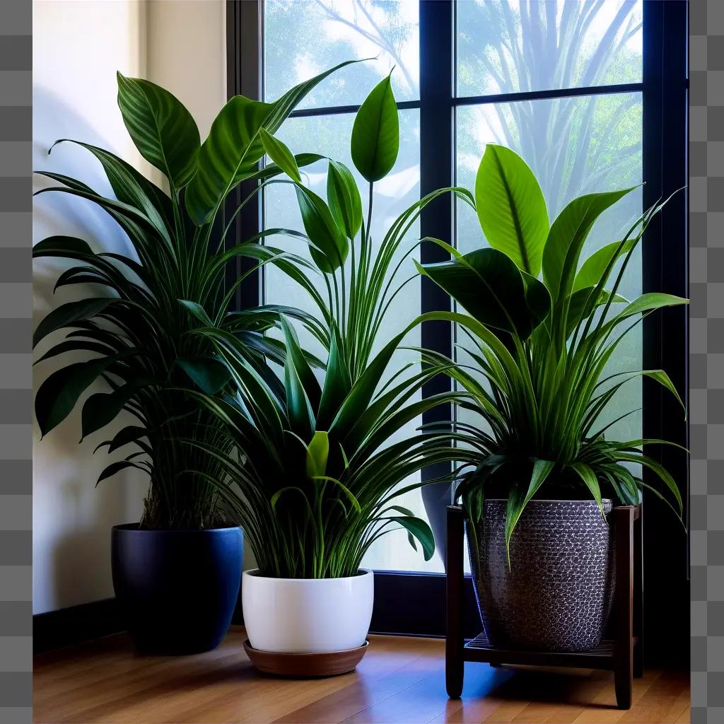 Indoor plant sits on a window ledge