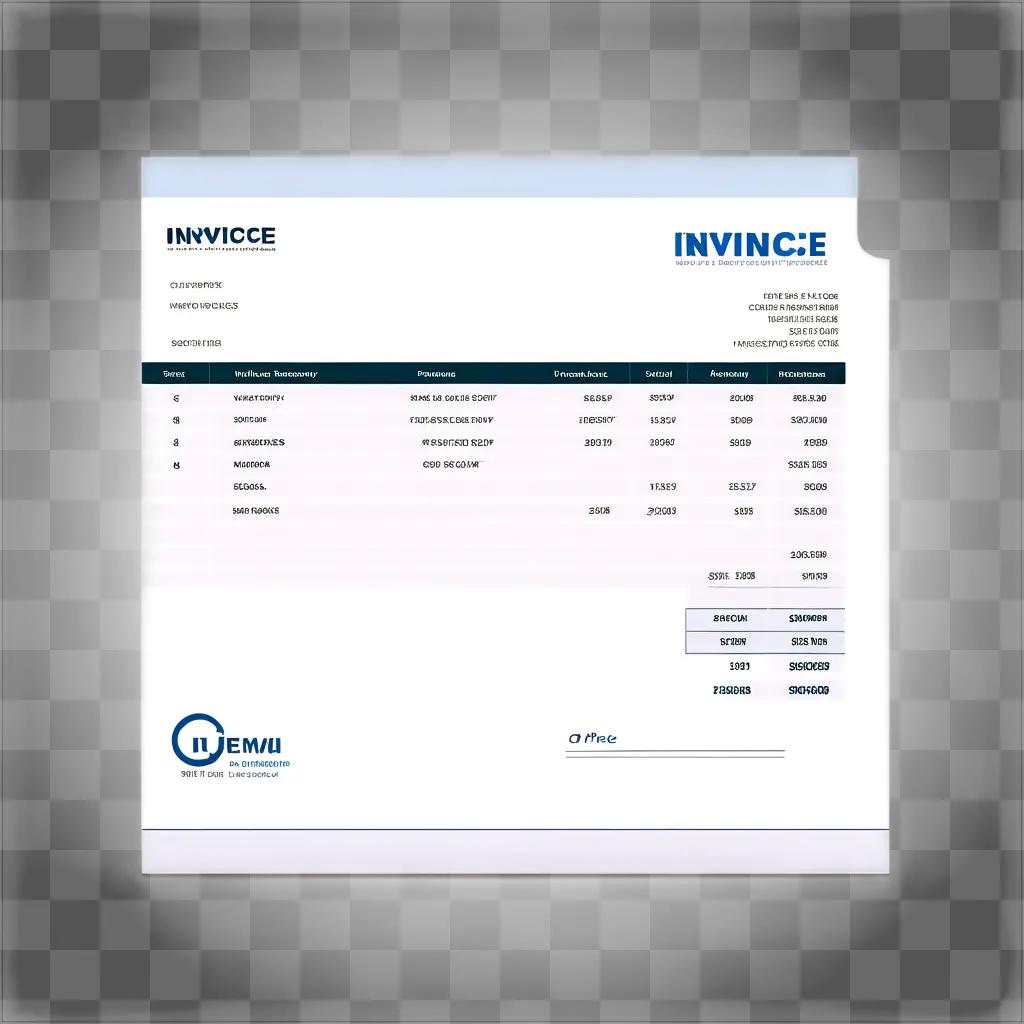 Innova invoice with electronic signature