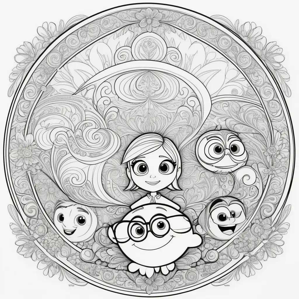 Inside Out Coloring Pages: Coloring Book for Kids