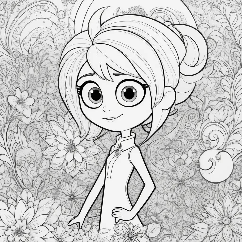 Inside Out Coloring Pages for Kids