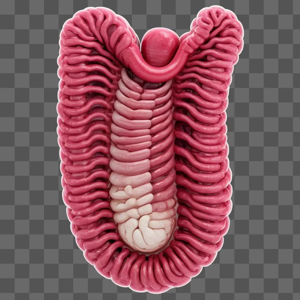 Intestines with a blob inside them