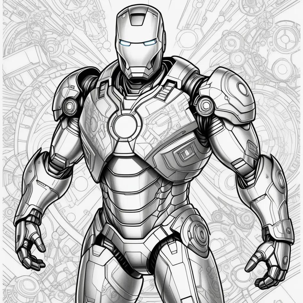 Iron Man Coloring Page for Kids