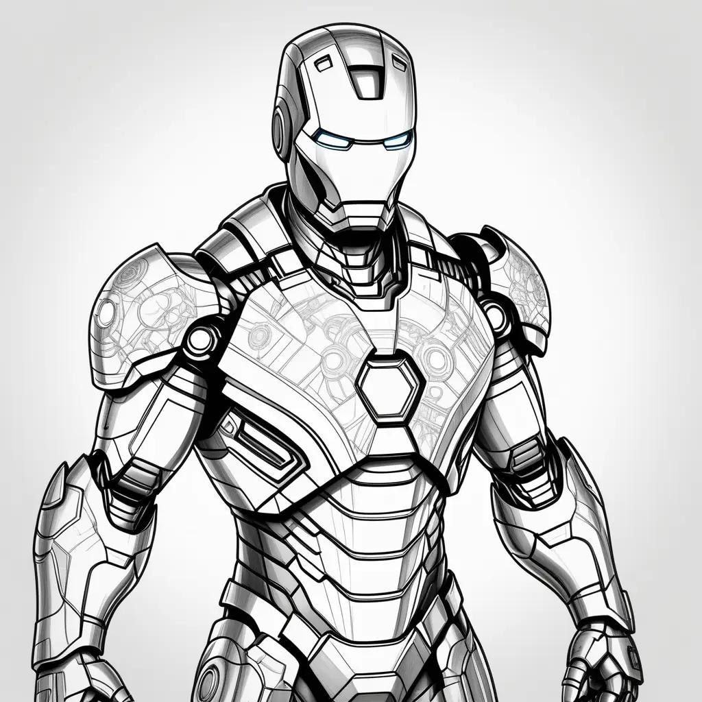 Iron Man Coloring Pages for Kids