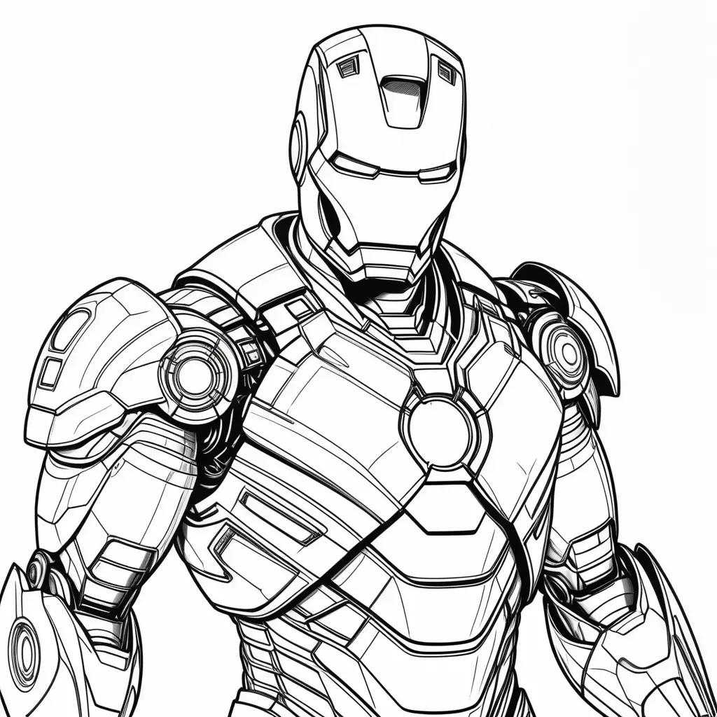 Iron man coloring pages for kids