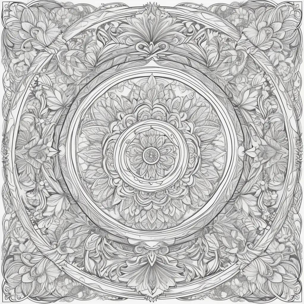 January coloring pages featuring intricate designs