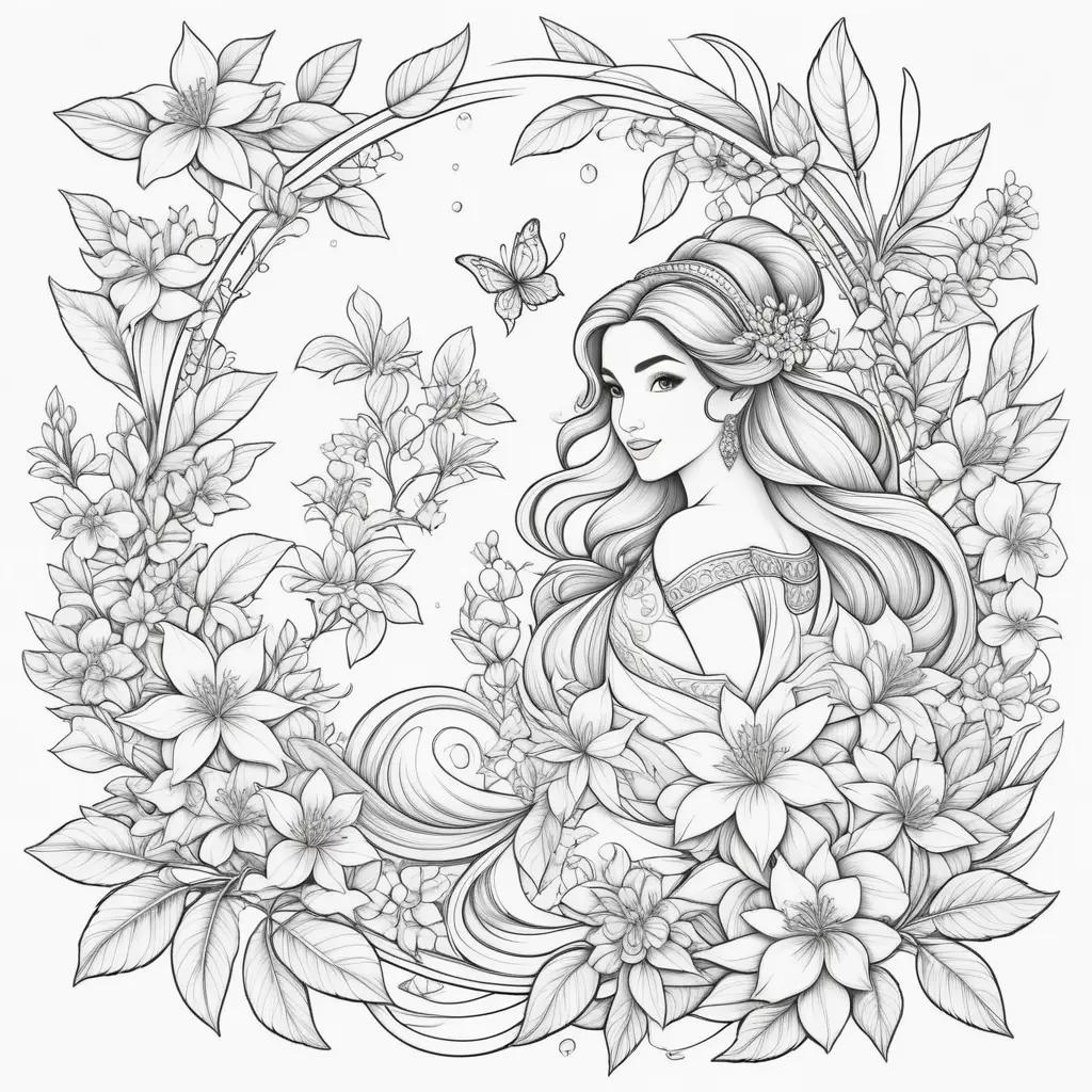 Jasmine Coloring Pages: A Princess Coloring Book