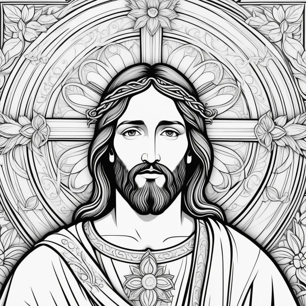 Jesus coloring pages for adults