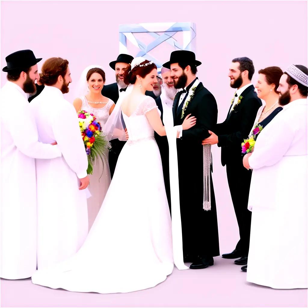 Jewish couple getting married