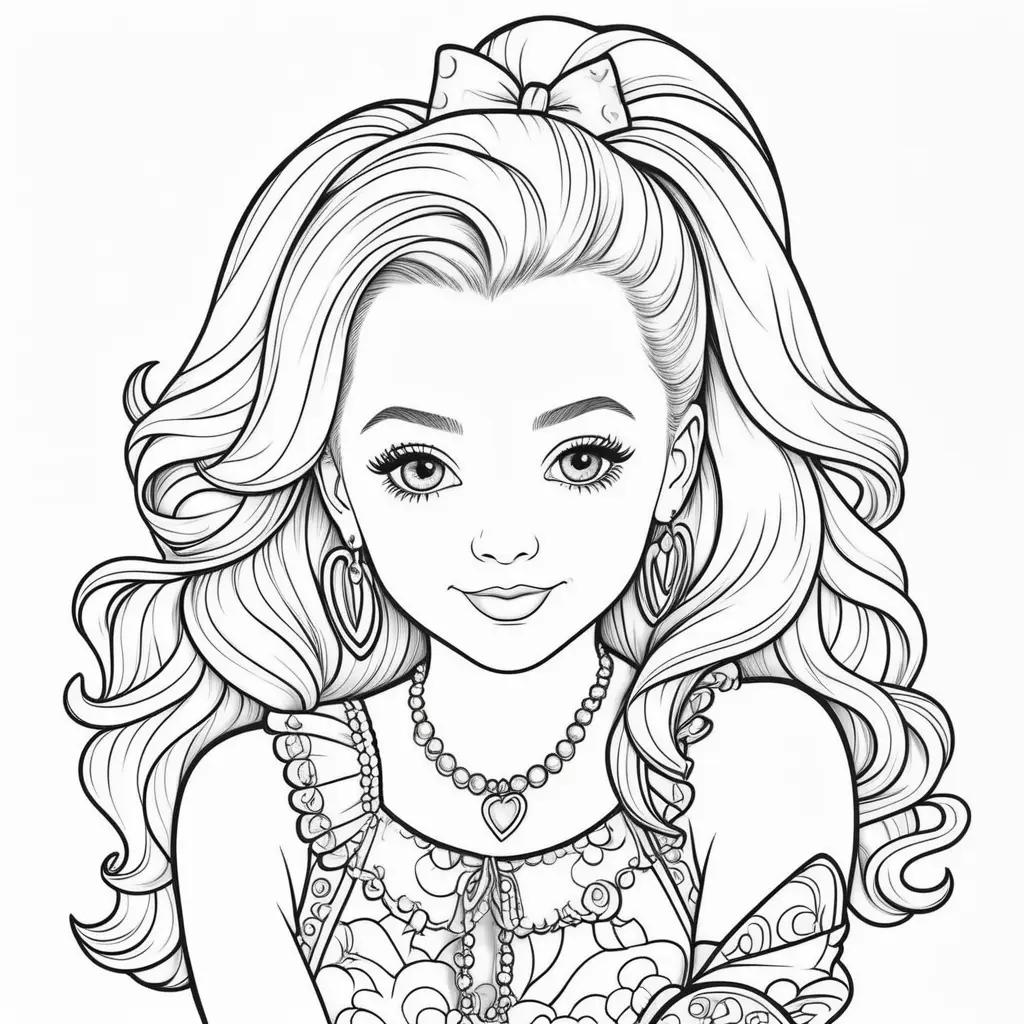 Jojo Siwa Coloring Pages for Kids