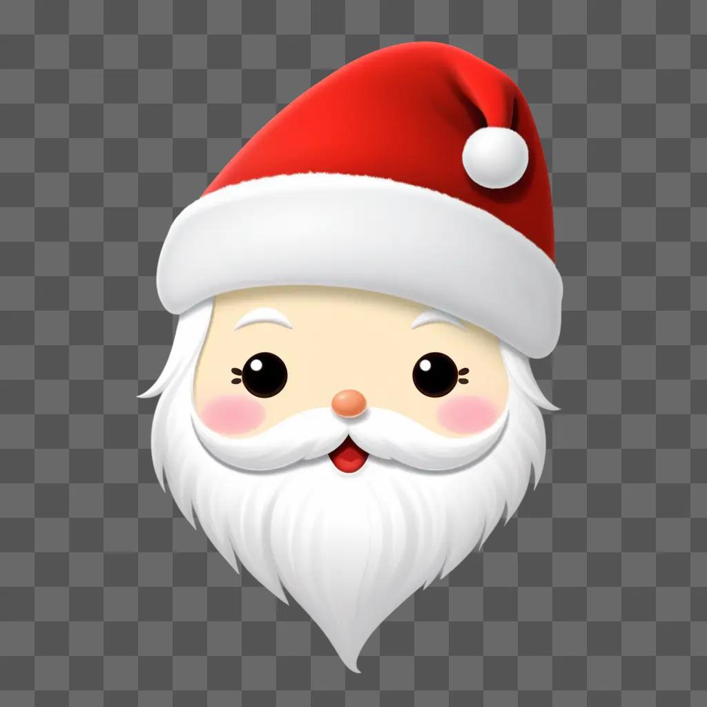 Kawaii Santa Hat Drawing for Christmas