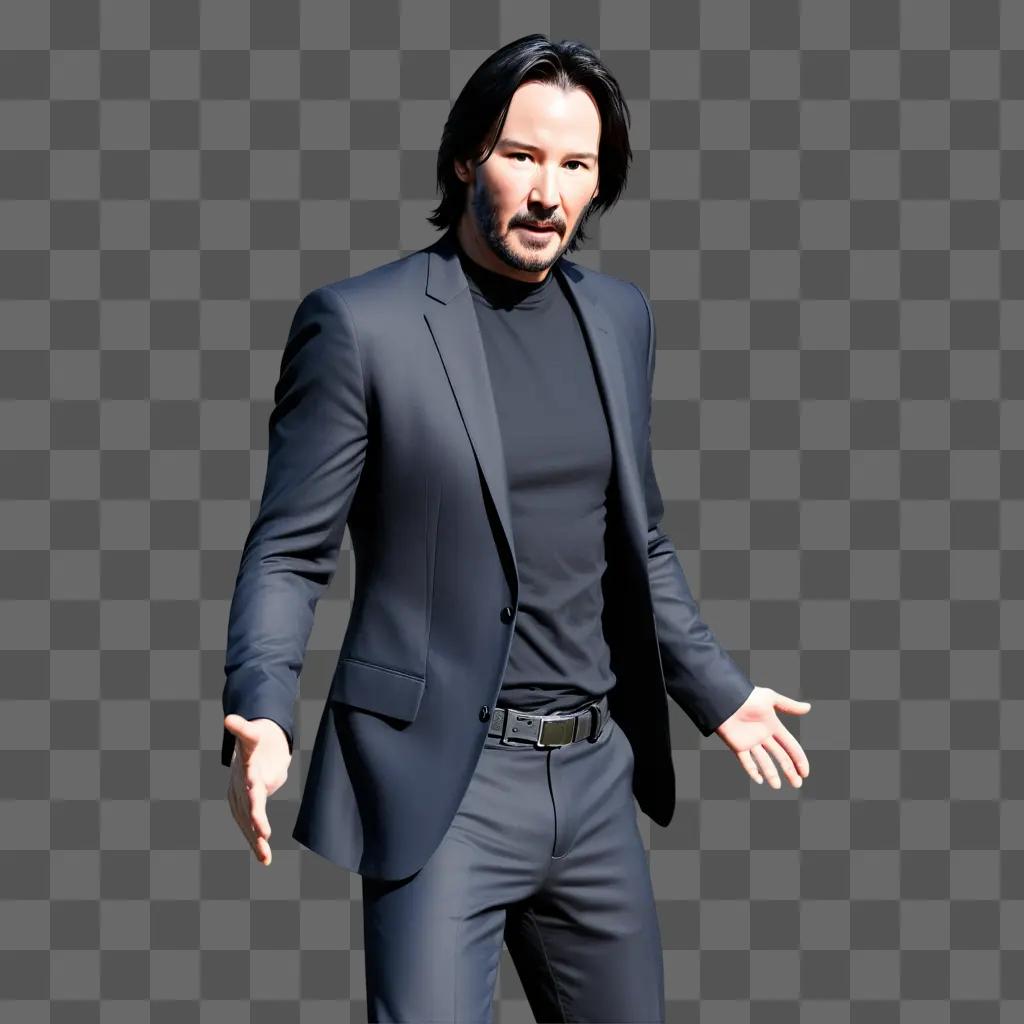 Keanu Reeves in a suit