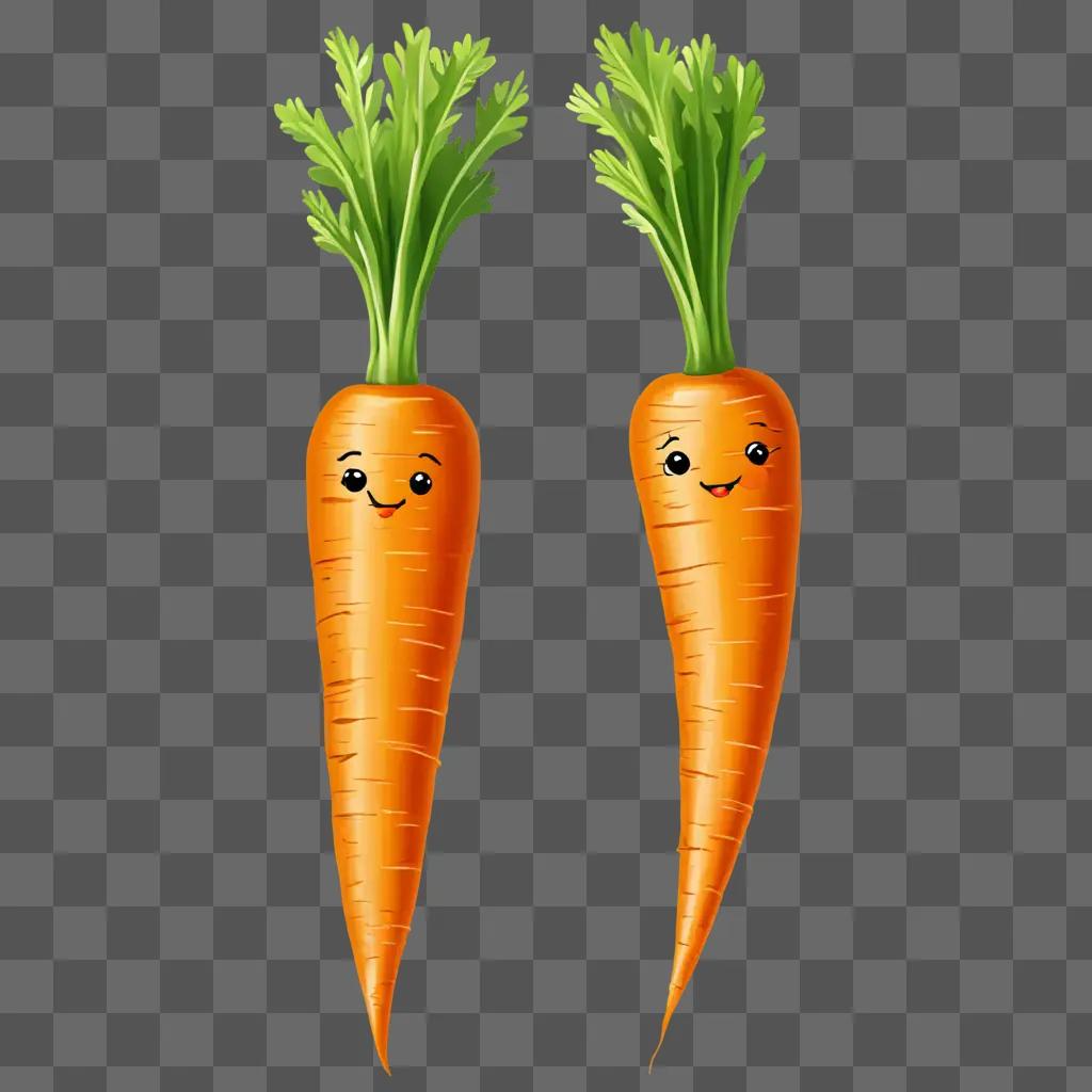 Kids love these cute carrot drawings