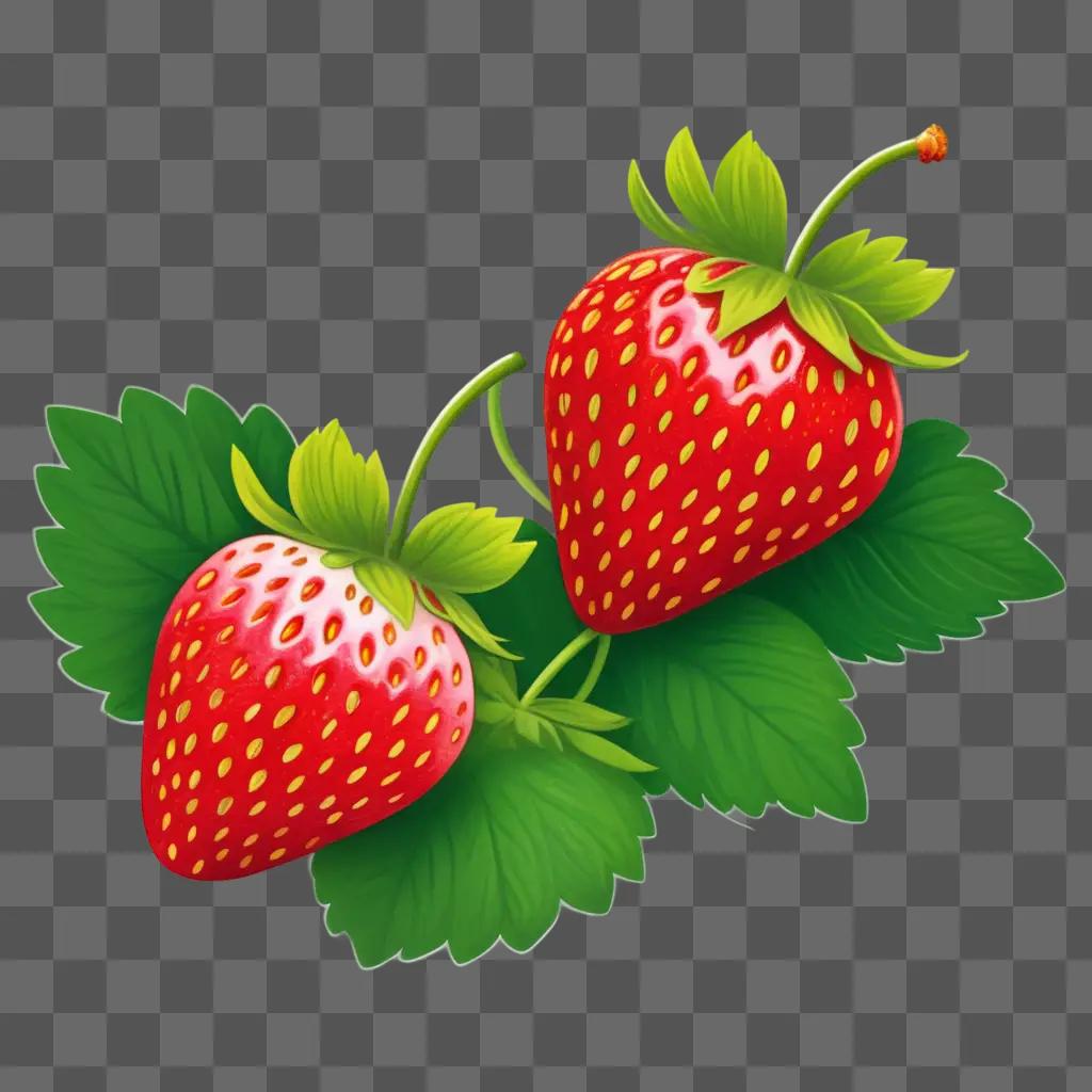 Kids love to draw these pretty strawberries