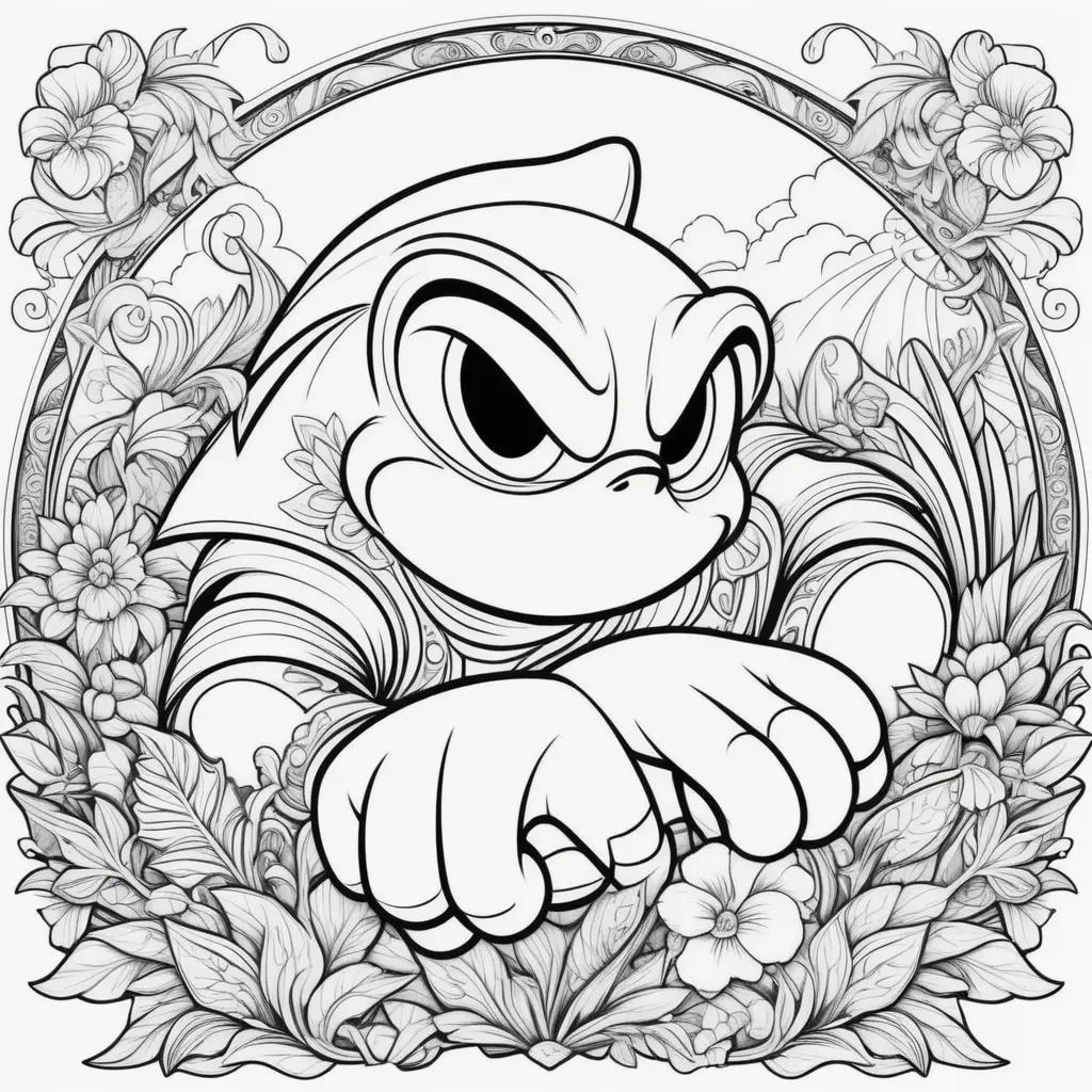 Knuckles Coloring Pages - Coloring Book