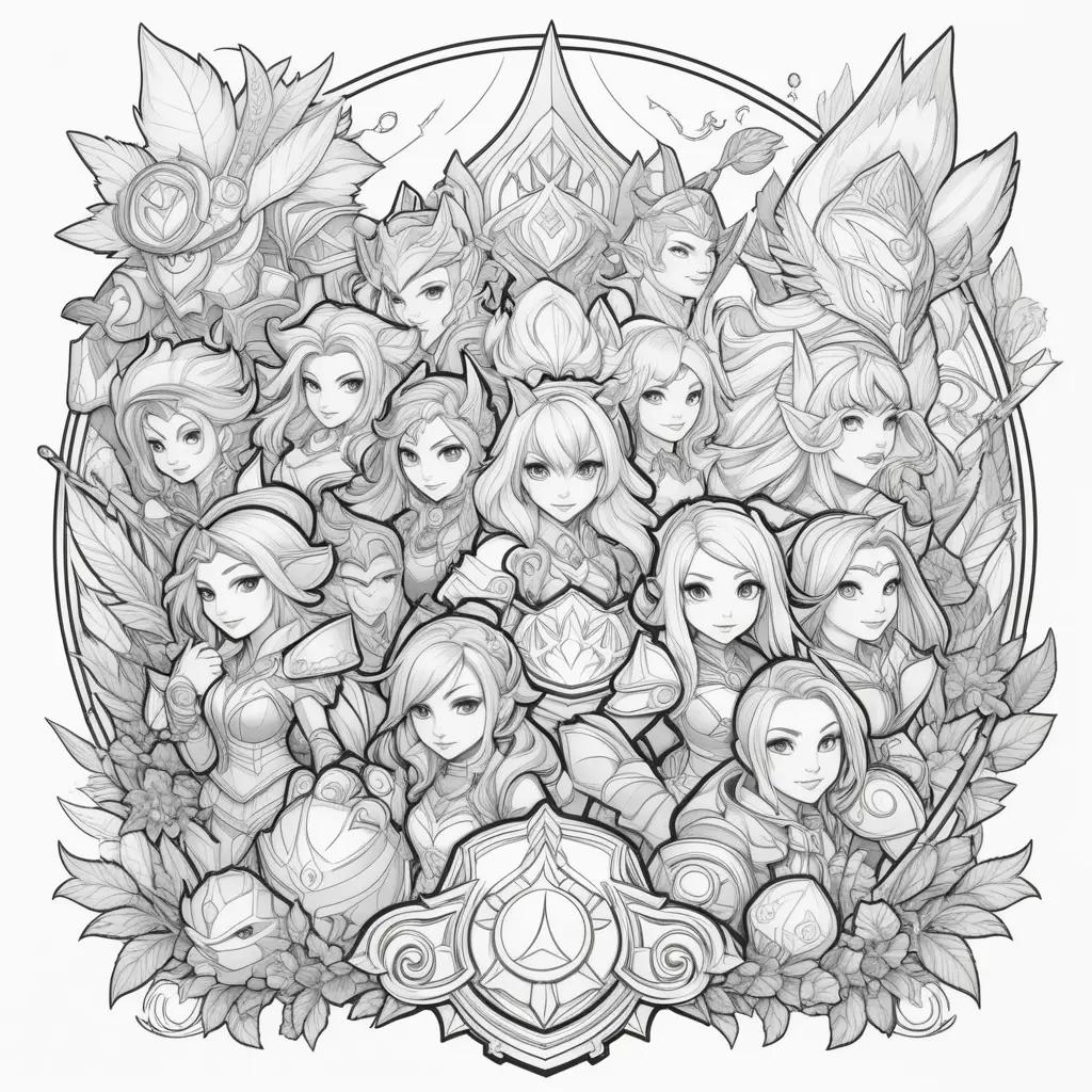 League of Legends Coloring Pages