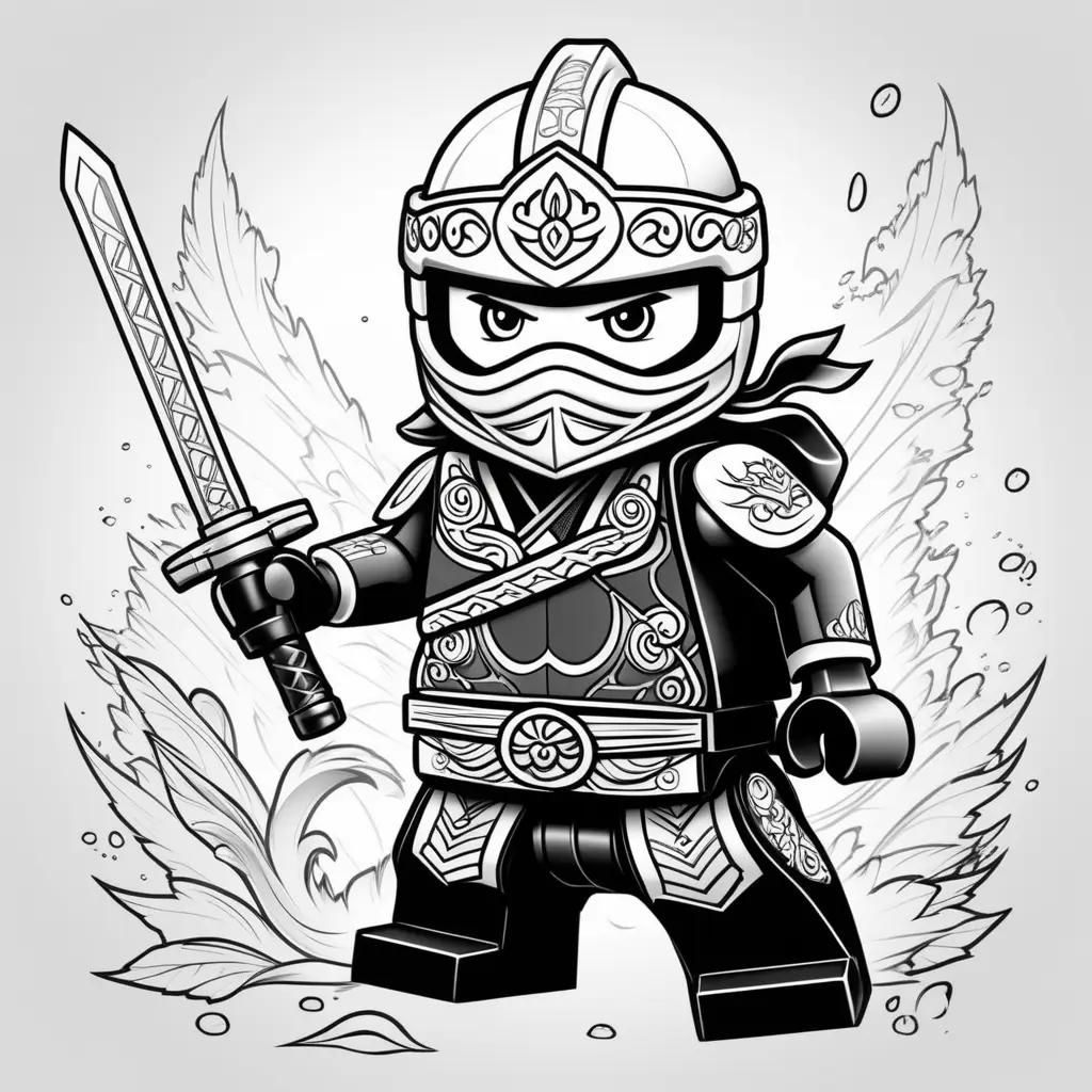 Lego Coloring Pages - Ninja