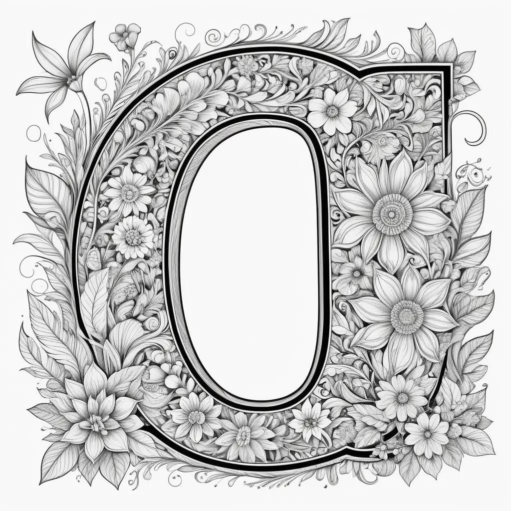 Letter C Coloring Pages: Coloring pages of the letter C with various designs