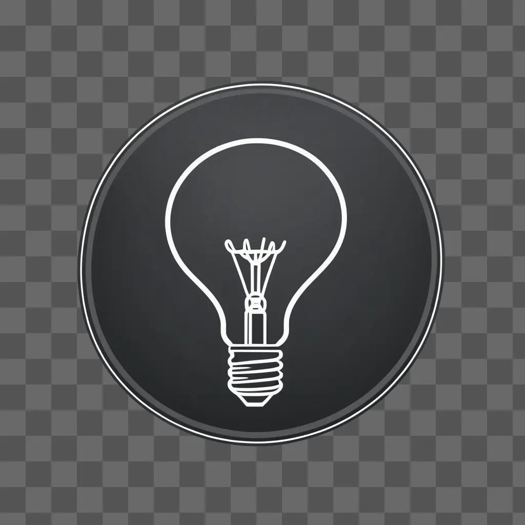 Lightbulb logo on black background