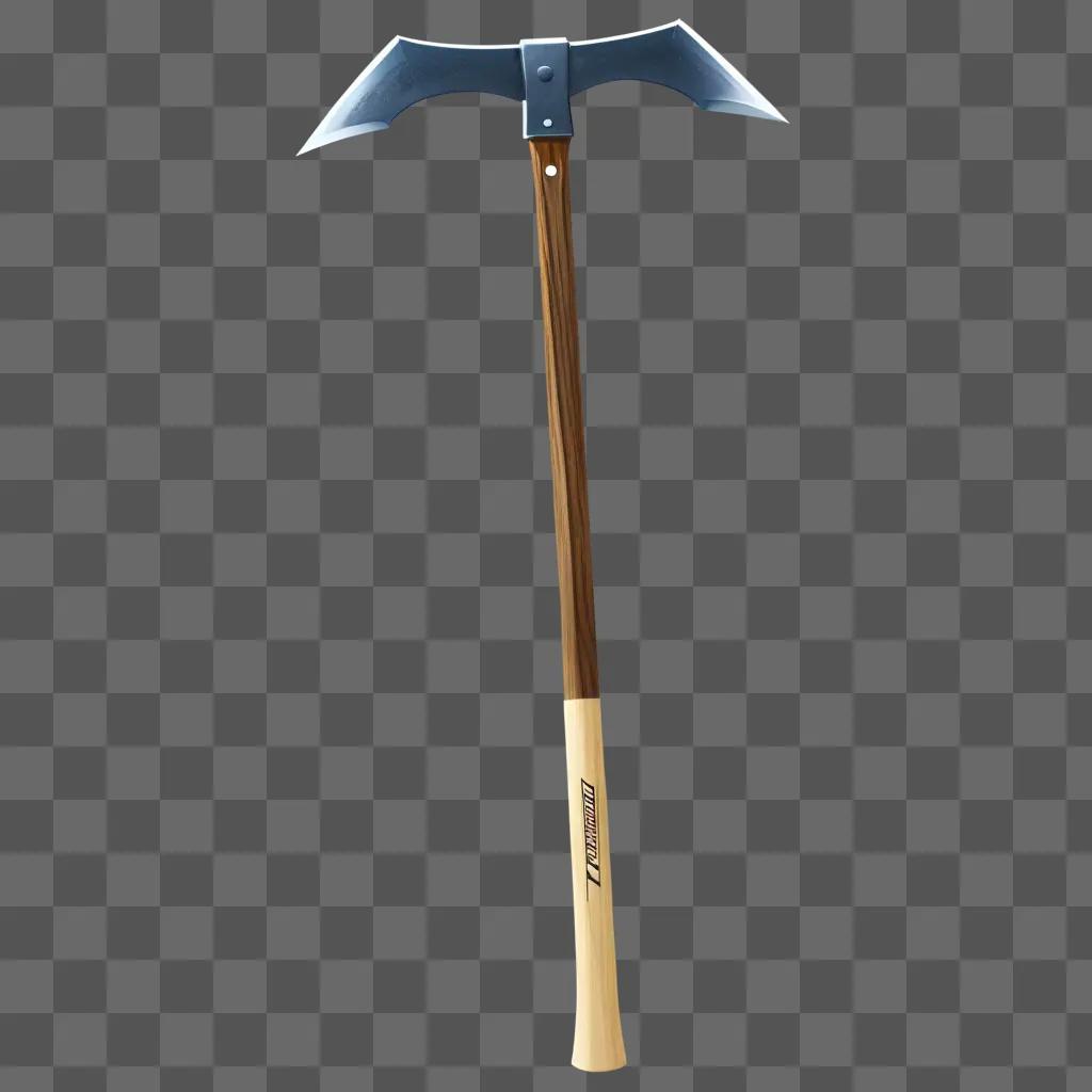 Lighted pick axe with glowing blade