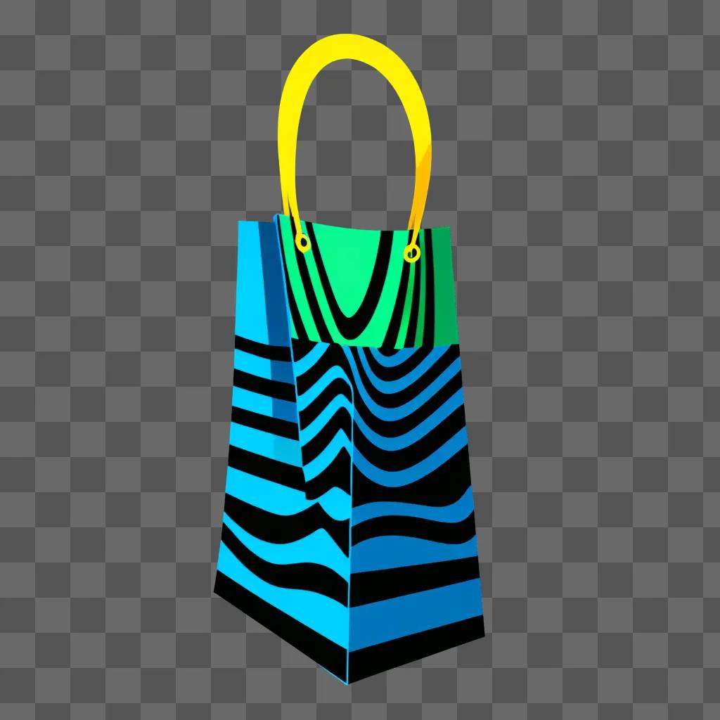 Lighted shopping bag clipart design