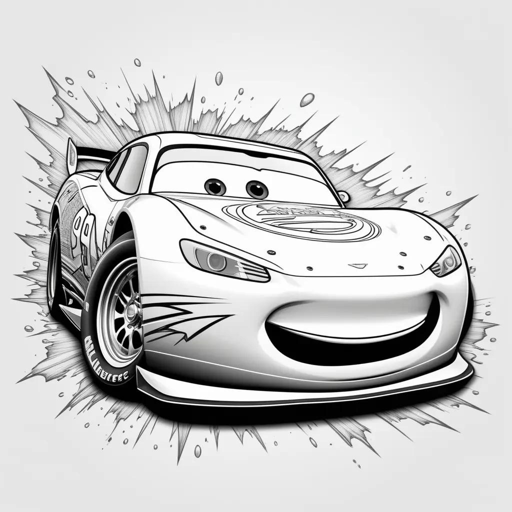 Lightning McQueen Coloring Pages for Kids