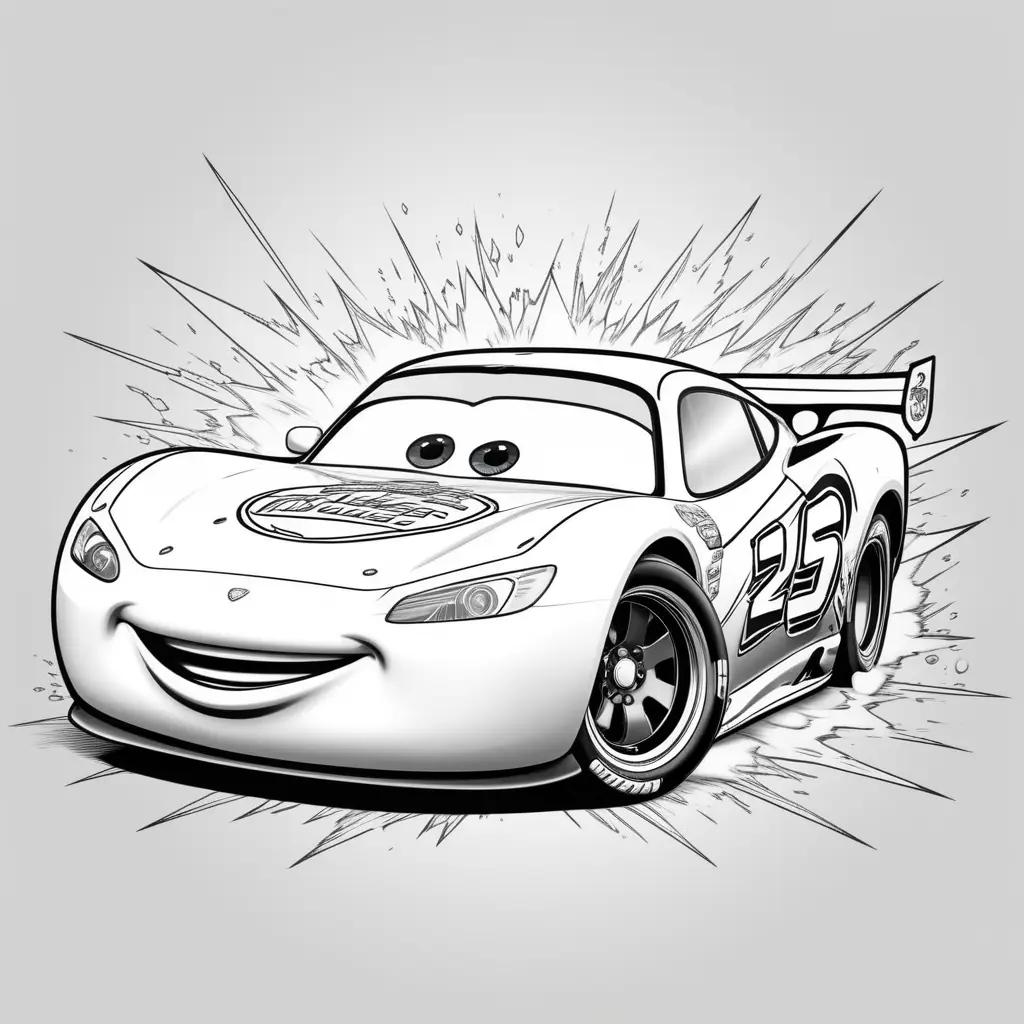 Lightning McQueen Coloring Pages for Kids