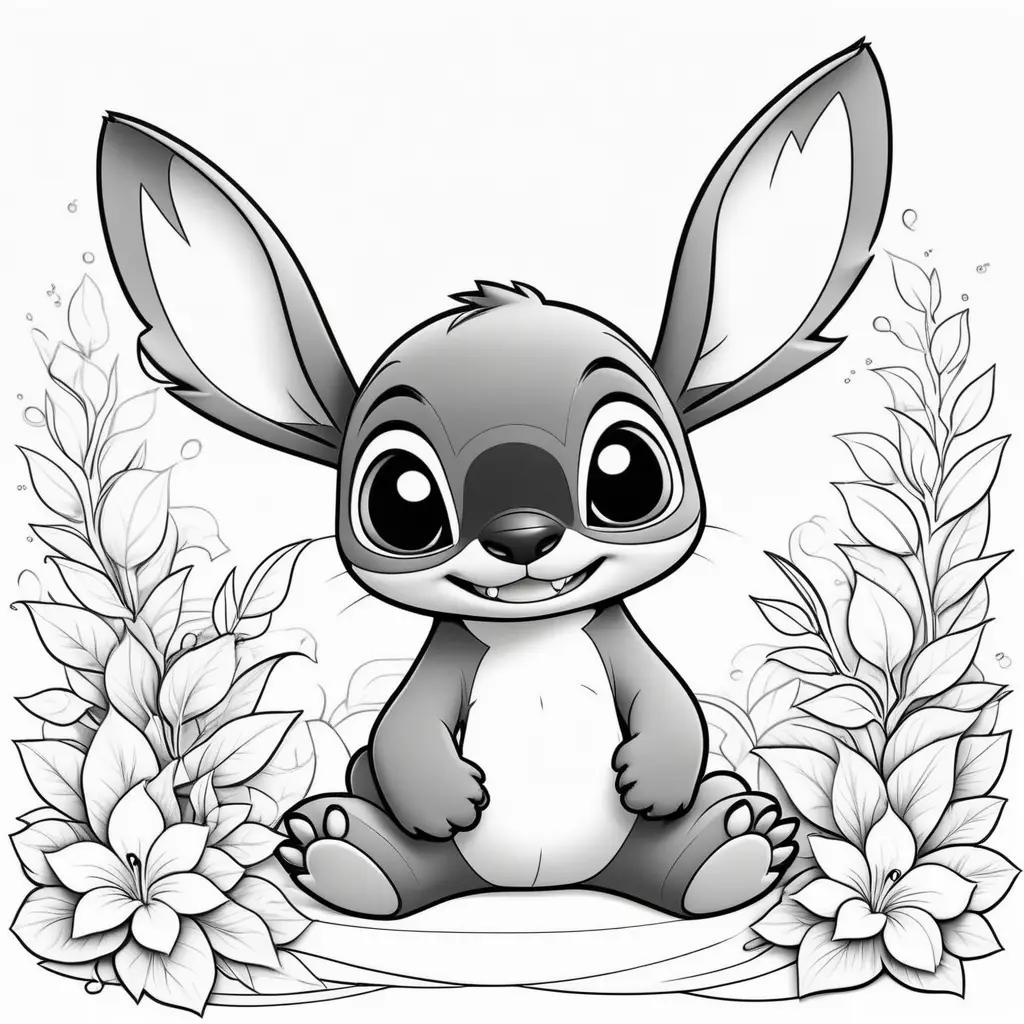 Lilo Stitch coloring pages for kids