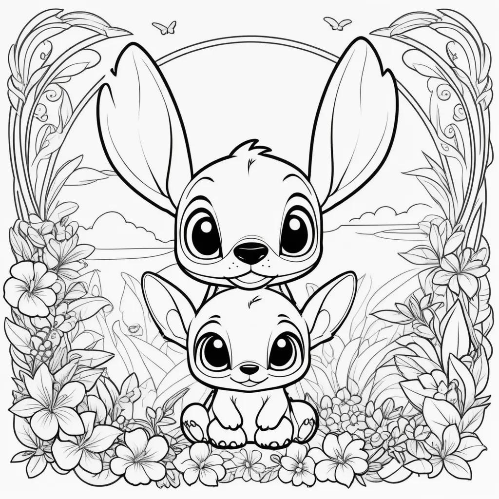 Lilo and Stitch Coloring Page: Coloring Pages