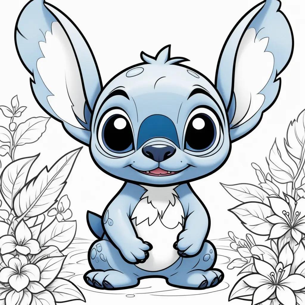 Lilo and Stitch Coloring Pages for Kids