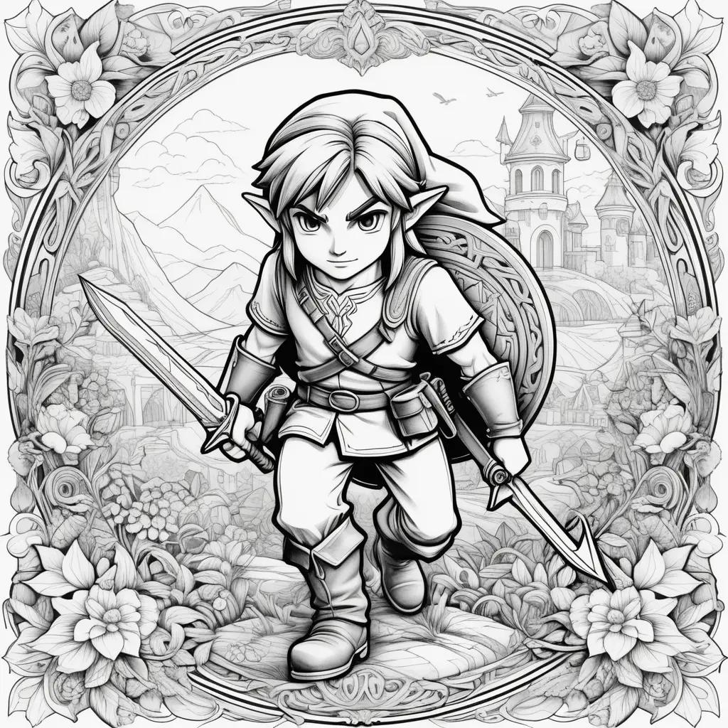 Link Coloring Page - Link Coloring Pages