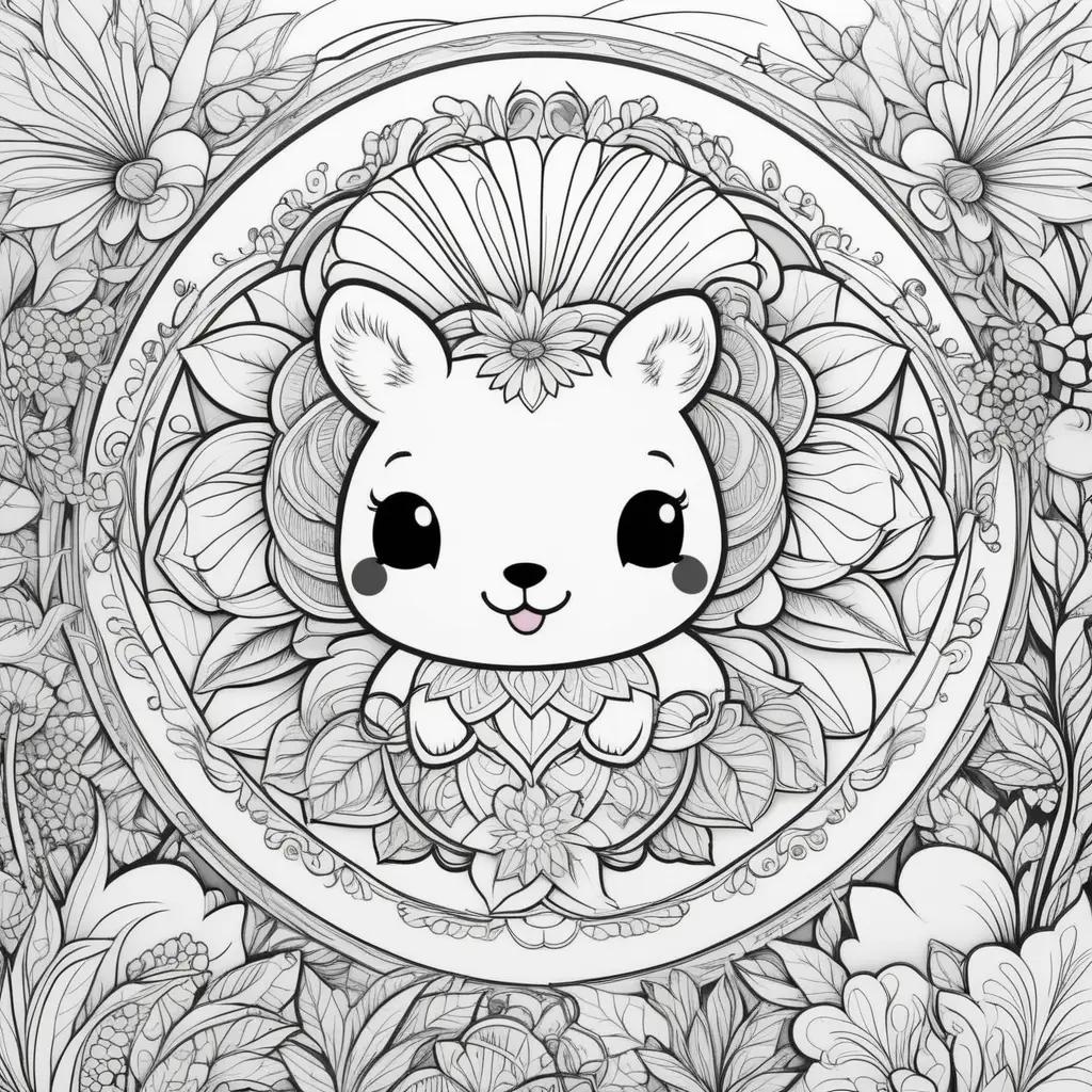 Lion Coloring Page for Preschoolers